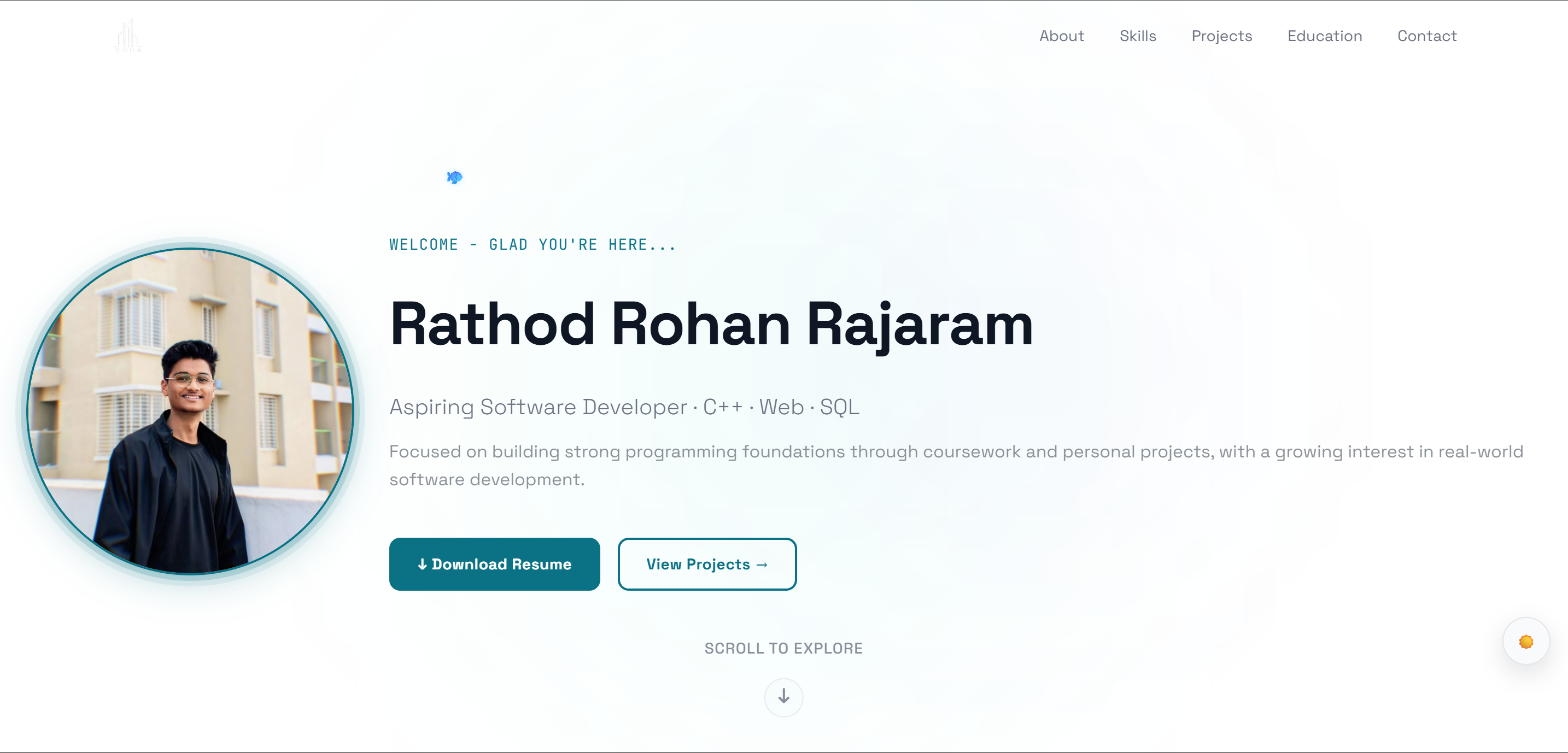 Personal Portfolio project thumbnail