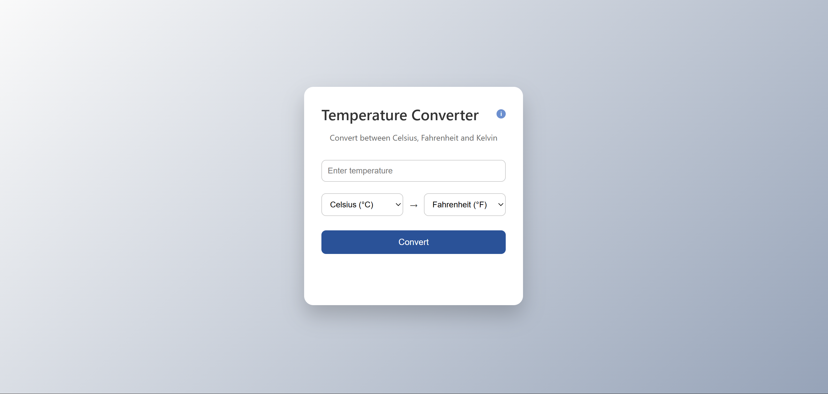 Temperature Converter project thumbnail